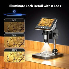将图片加载到图库查看器,4.3'' IPS LCD Digital Microscope 1000X Magnification Microscope