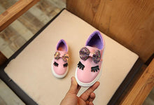 Load image into Gallery viewer, Children's Girls Princess Shoes Bow Big Casual High Quality Material Comfortable No-slip Shoe