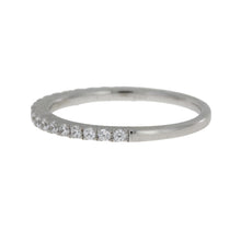 Load image into Gallery viewer, Cubic Zirconium Wedding Band Ring Sterling Silver