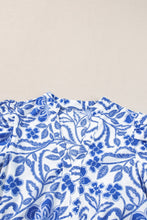 Load image into Gallery viewer, Royal Blue Printed Puff Sleeve Dress Stylish & Feminine Statement Dress For Every Occasion
