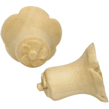 Load image into Gallery viewer, 0G Organic Crocodile Wood Flower Hand Carved Plug Set