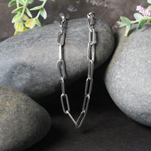 Load image into Gallery viewer, 14k White Gold Bold Paperclip Chain (4.2 mm)