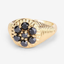 将图片加载到图库查看器,0.91 Carat Genuine Black Diamond .925 Sterling Silver Ring