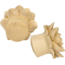 Load image into Gallery viewer, 3/4 Organic Crocodile Wood Lily Hand Carved Plug Set
