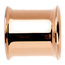 Load image into Gallery viewer, 7/16 Double Flare Rose Gold Plated Hollow Tunnel Plug