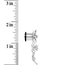 Load image into Gallery viewer, Clear Gem My Lady Flower Gun Dangle Plug Sizes 5mm to 12mm