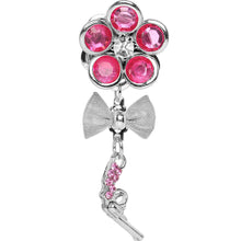 Load image into Gallery viewer, Pink Gem My Lady Flower Gun Dangle Plug Sizes 5mm to 12mm