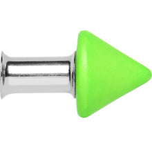 Load image into Gallery viewer, 4G Green Neon Cone Stainless Steel Plug