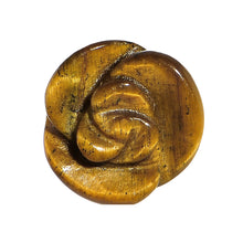 Load image into Gallery viewer, 0G Natural Tiger Eye Blooming Flower Stone Saddle Plug