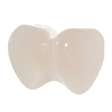 Load image into Gallery viewer, 2G Natural Rose Flower Quartz Sweet Heart Stone Saddle Plug