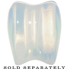 Load image into Gallery viewer, 9/16 Natural Opalite Sweet Heart Stone Saddle Plug