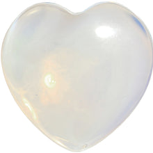 Load image into Gallery viewer, 9/16 Natural Opalite Sweet Heart Stone Saddle Plug