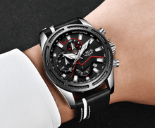Load image into Gallery viewer, Waterproof Men's Sports Watch With Leather Transparent Belts, Chronometers Day View Perfect Gift