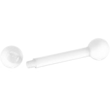 将图片加载到图库查看器,10G Crystal Clear UV Acrylic Straight Barbell