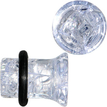将图片加载到图库查看器,0G Clear Crackled Glass Acrylic Plug