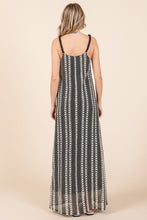 Load image into Gallery viewer, Plus Size Striped Scoop Neck Beaded Strap Maxi Cami Dress β Elegant and Stylish Cami Dress , Beaded Straps, and Flattering Scoop Neckline