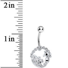 将图片加载到图库查看器,Crystalline Gem Paved Preening Peacock Belly Ring
