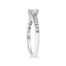 Load image into Gallery viewer, 14K White Gold Diamond 1/2 Cttw Princess Cut Diamond Engagement Ring (G-H Color, VS2-SI1 Clarity) - Size 7