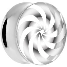Load image into Gallery viewer, 20mm Clear Acrylic Pinwheel Saddle Plug