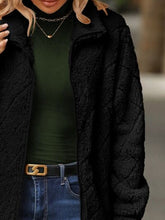 Load image into Gallery viewer, Women's Fuzzy Zip-Up Jacket with Pockets – Soft & Cozy Long Sleeve Outerwear