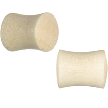 Load image into Gallery viewer, 0G Organic Crocodile Wood Dome Double Flare Plug Set