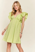 Load image into Gallery viewer, Smocked Back Ruffled Cap Sleeve Babydoll Dress For Summer โ Feminine, Flattering, Comfortable, Playful Charm