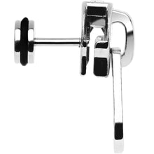 Load image into Gallery viewer, Silver Tone Enamel Kiss Zipper Cheater Plug