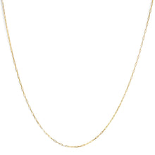 Load image into Gallery viewer, Unisex Solid 14K Yellow Gold 1.5mm Paperclip Chain Necklace - 18 Inches