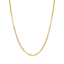 Load image into Gallery viewer, 18k Yellow Gold Diamond Cut Cable Link Chain (1.90 mm)