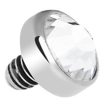 将图片加载到图库查看器,4mm Clear Gem Titanium Dome Dermal Top