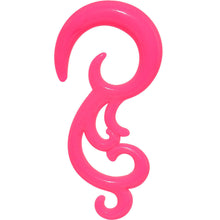 Load image into Gallery viewer, 6G Pink Acrylic Southwestern Swirls Taper Spiral Plug