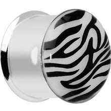 Load image into Gallery viewer, 5/8 Stainless Steel Purple Tiger Print Solar Activated Saddle Plug