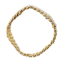 Load image into Gallery viewer, 10K Yellow Gold 5.0 Cttw Diamond Double Row S-Link Cuban Bracelet (J-K Color, I2-I3 Clarity) - 7.25" Inches