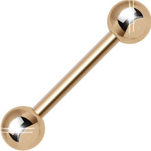 Load image into Gallery viewer, 14G 1/2 Rose Gold Plated Straight Barbell