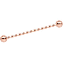 Load image into Gallery viewer, 14G 1 3/8 Rose Gold Plated Straight Barbell