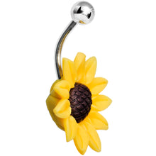 将图片加载到图库查看器,Stunning Sunflower Belly Ring