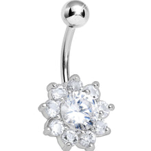 将图片加载到图库查看器,Crystalline Royal Gem Flower Belly Ring