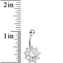 将图片加载到图库查看器,Crystalline Royal Gem Flower Belly Ring