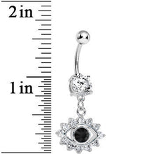 将图片加载到图库查看器,Clear Gem Blinged Out Eye Dangle Belly Ring
