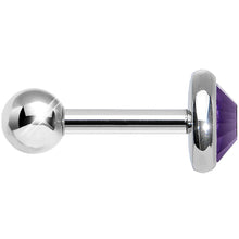 Load image into Gallery viewer, 5mm Purple Gem Tragus Cartilage Barbell Earring