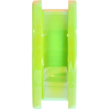 Load image into Gallery viewer, 1 inch Iridescent Green Acrylic Screw Fit Tunnel Plug