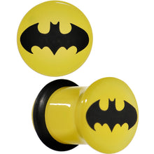 将图片加载到图库查看器,0G Officially Licensed Batman Yellow Single Flare Plug Set
