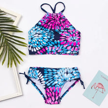 Load image into Gallery viewer, Girls Swimsuit Kids Swimwear Cute Print Kids Bikini Sets Girls Swimsuits Two Piece Bathing Suit Sets 3D Printed Swimwear Ruffle Style Children Swimwear Kids Beach Wear 2-16 Year