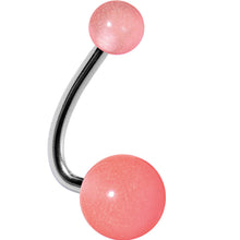 将图片加载到图库查看器,Pink Cloud Acrylic J-Bar Belly Ring