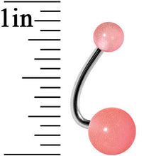 将图片加载到图库查看器,Pink Cloud Acrylic J-Bar Belly Ring