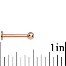 Load image into Gallery viewer, 16G 3/8 Rose Gold Plated Labret Tragus Monroe