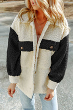 Load image into Gallery viewer, Women Cute Sherpa Jacket with Button Closure and Collared Neck in Elegant Retro Style