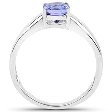 将图片加载到图库查看器,1.05 Carat Genuine Tanzanite .925 Sterling Silver ring