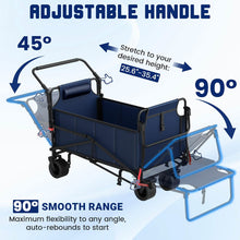 将图片加载到图库查看器,2-in-1 Folding Wagon Cart Chair 650LBS Capacity