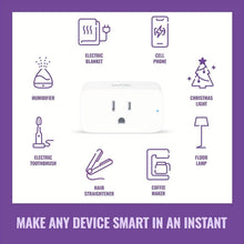 Load image into Gallery viewer, 2-Pack: WiFi Smart Plug โ 15A, Timer & App Control, Works with Alexa & Google Home